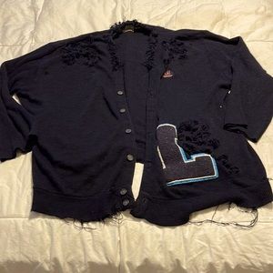 Furst of a kind navy cardigan